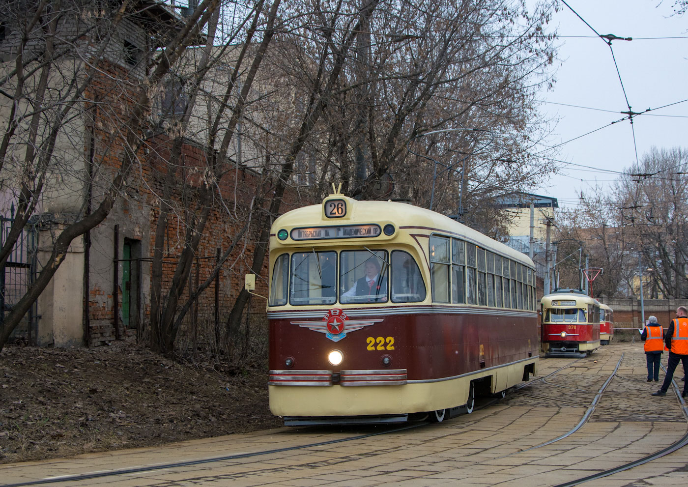 Москва, РВЗ-6 № 222; Москва — Празднование 125-летия Московского трамвая (репетиции парада 29.03.2024 и 03.04.2024, парад и выставка трамваев 06.04.2024)