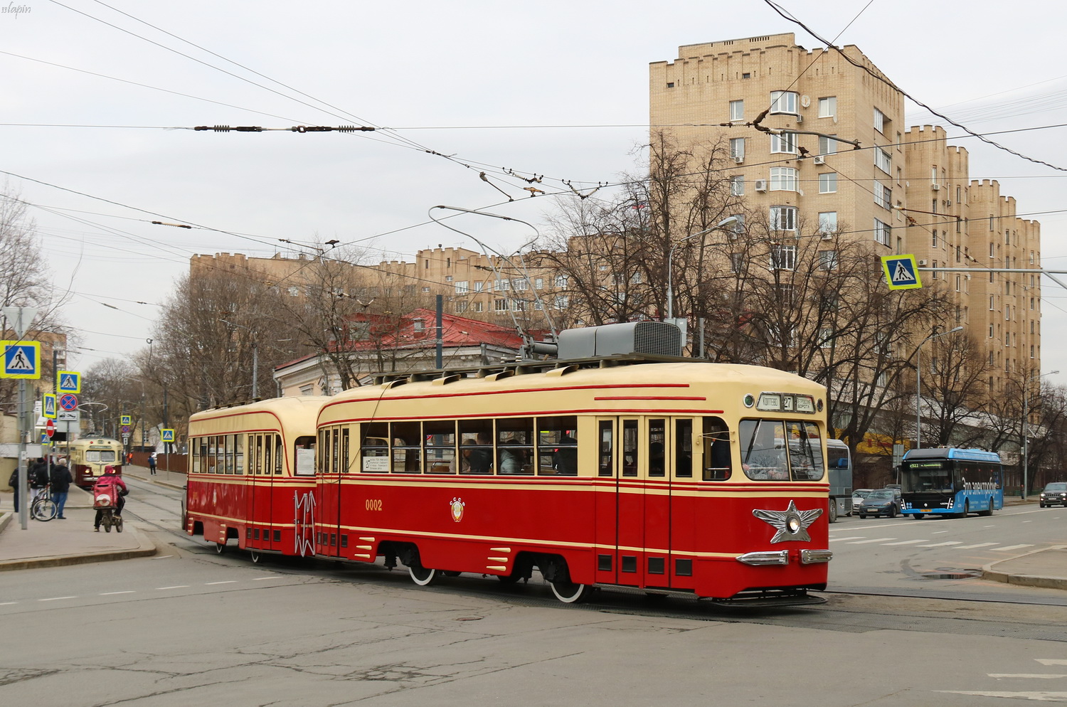 Москва, КТМ-1 № 0002; Москва — Празднование 125-летия Московского трамвая (репетиции парада 29.03.2024 и 03.04.2024, парад и выставка трамваев 06.04.2024)