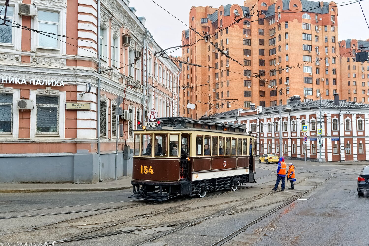 Москва, Ф (Мытищинский) № 164; Москва — Празднование 125-летия Московского трамвая (репетиции парада 29.03.2024 и 03.04.2024, парад и выставка трамваев 06.04.2024)