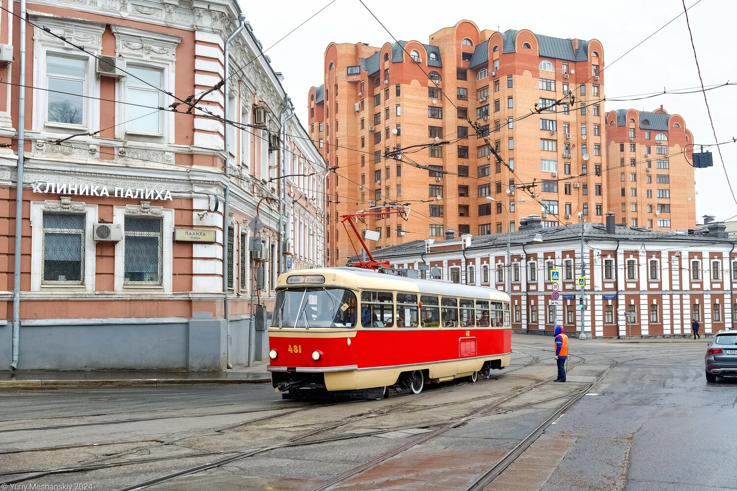 Москва, Tatra T3SU (двухдверная) № 481; Москва — Празднование 125-летия Московского трамвая (репетиции парада 29.03.2024 и 03.04.2024, парад и выставка трамваев 06.04.2024)