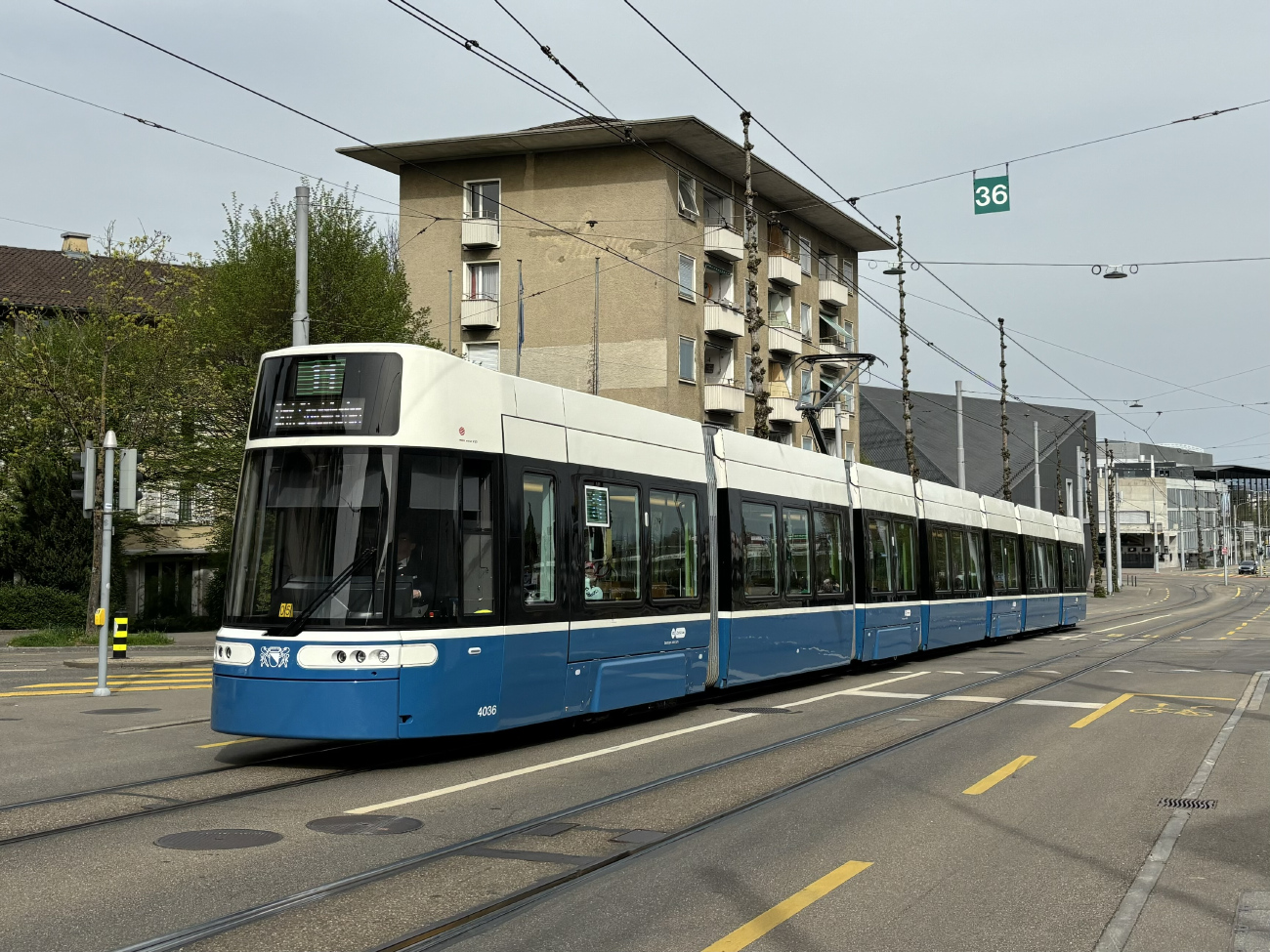 Цюрих, Alstom Flexity Zürich № 4036