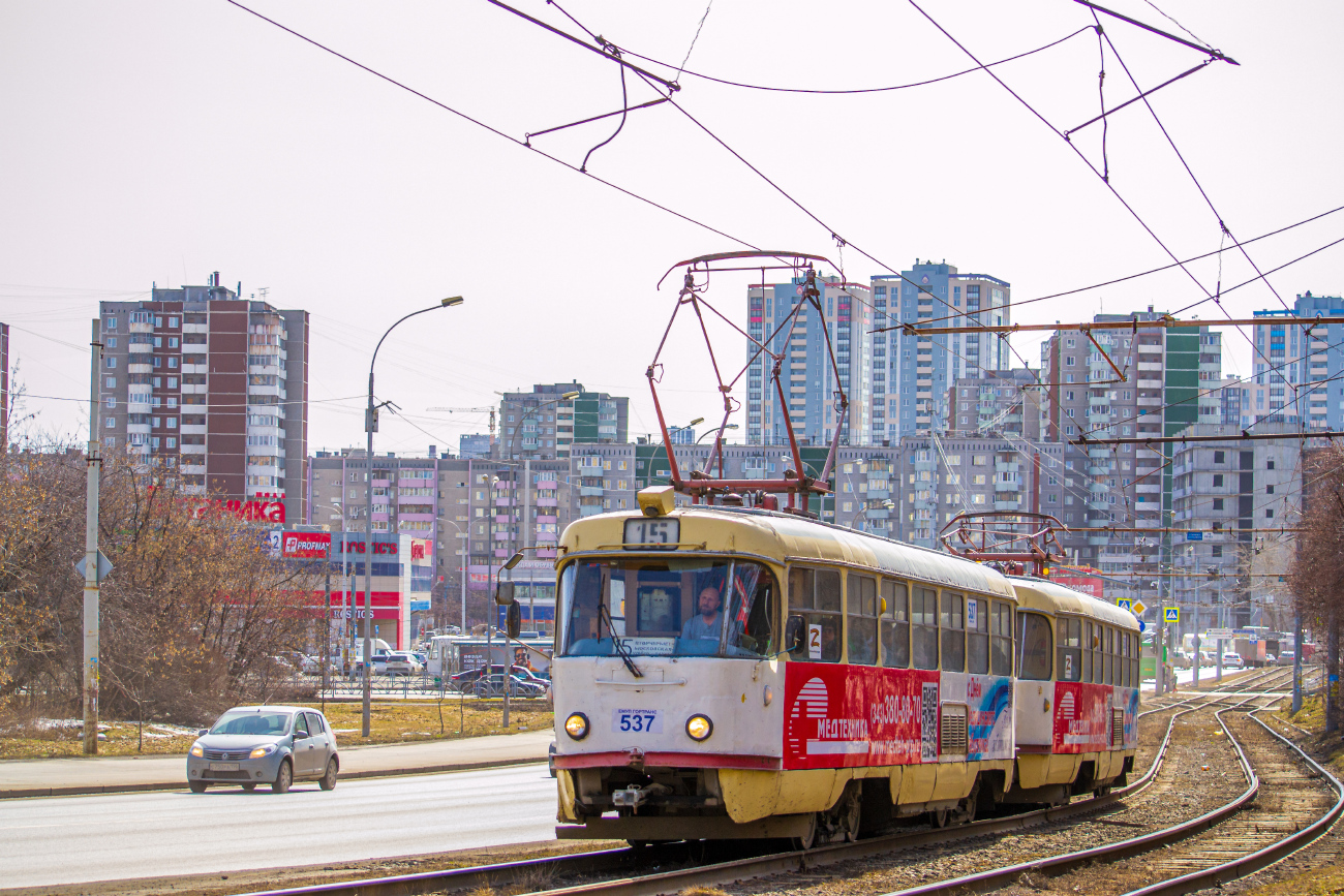 Екатеринбург, Tatra T3SU № 537