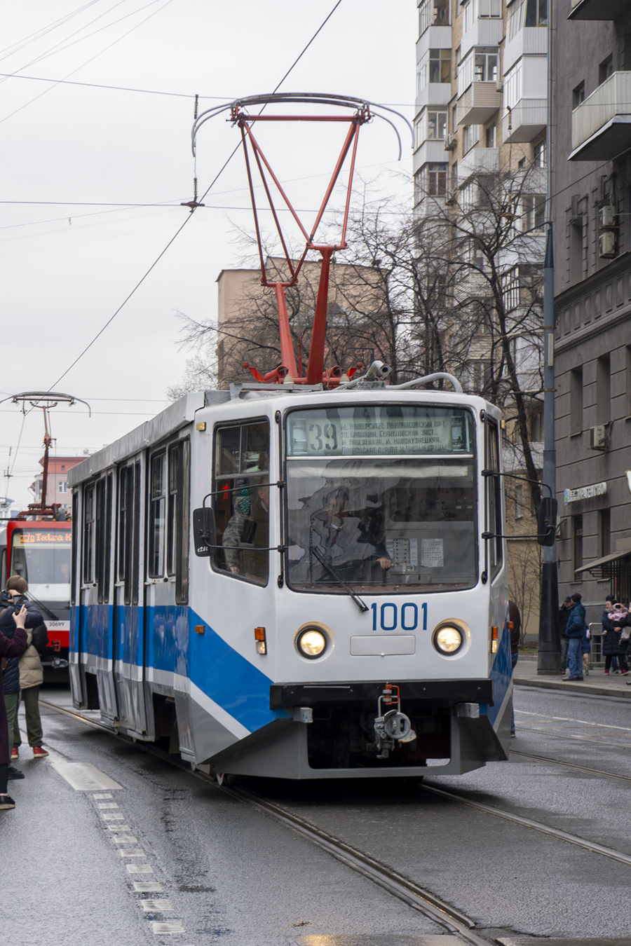 Москва, 71-608КМ № 1001; Москва — Празднование 125-летия Московского трамвая (репетиции парада 29.03.2024 и 03.04.2024, парад и выставка трамваев 06.04.2024)