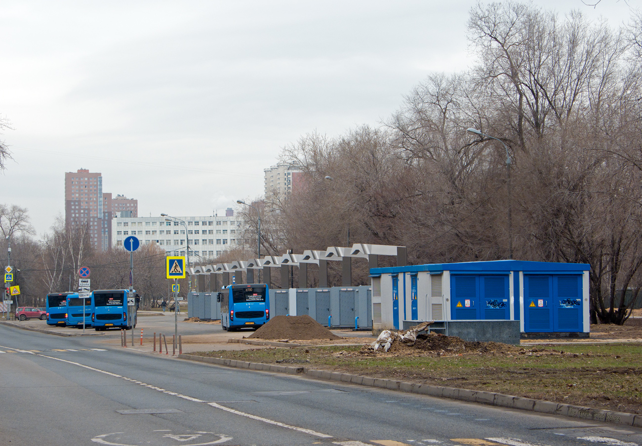 Moskau — Electric power service — Charging stations; Moskau — Terminus stations