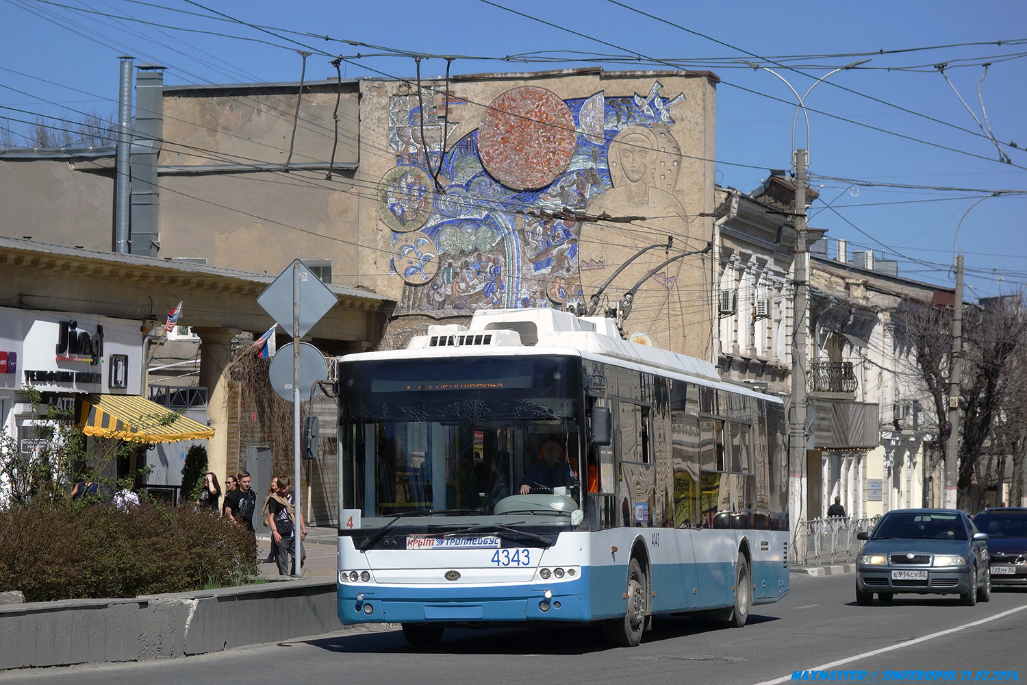 Крымский троллейбус, Богдан Т70110 № 4343