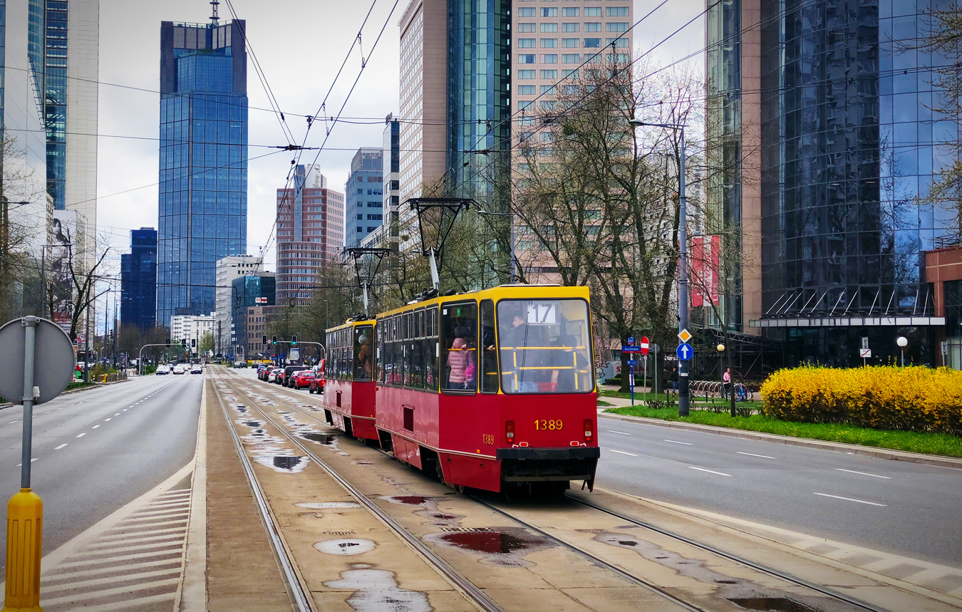 Варшава, Konstal 105Nb/e № 1389