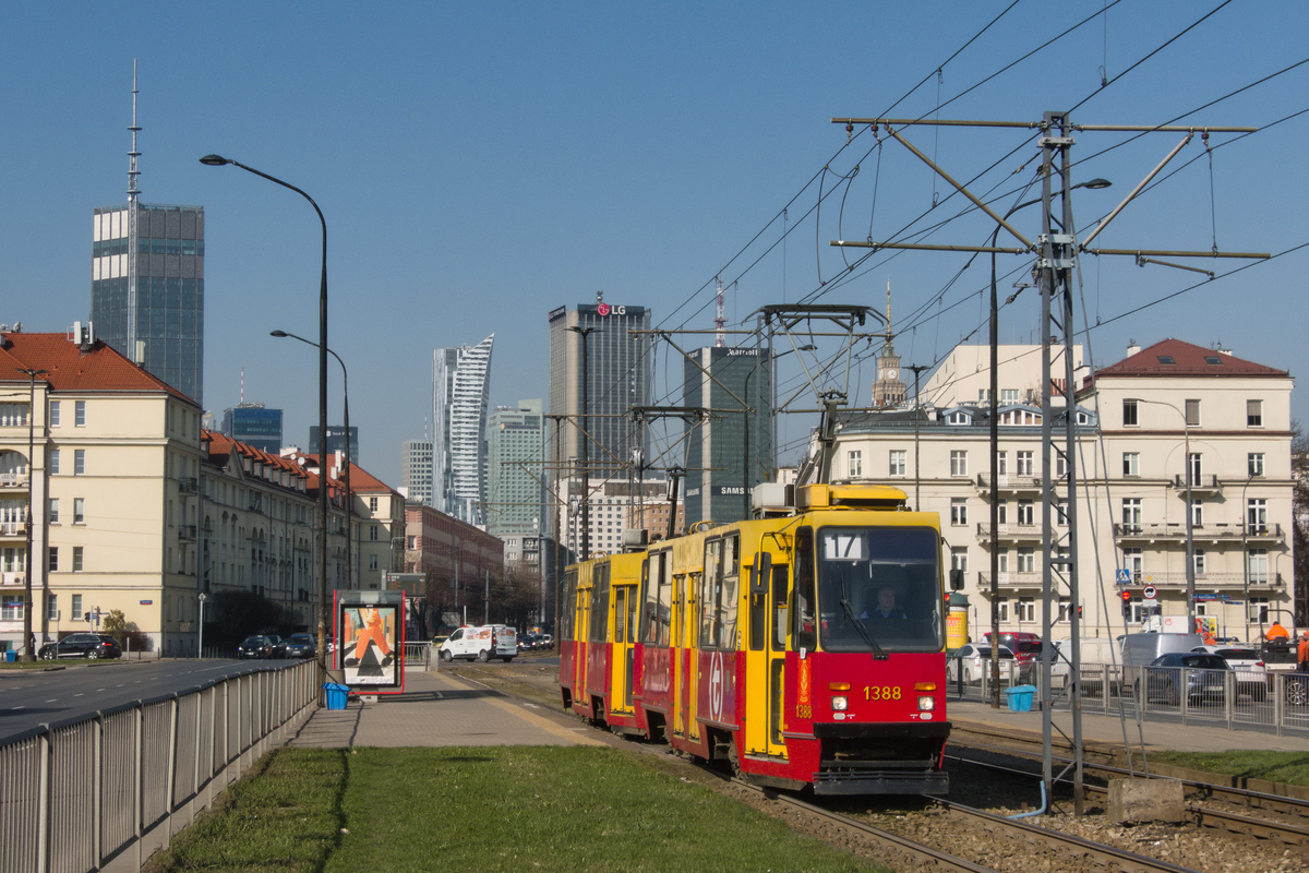 Варшава, Konstal 105Nb/e № 1388