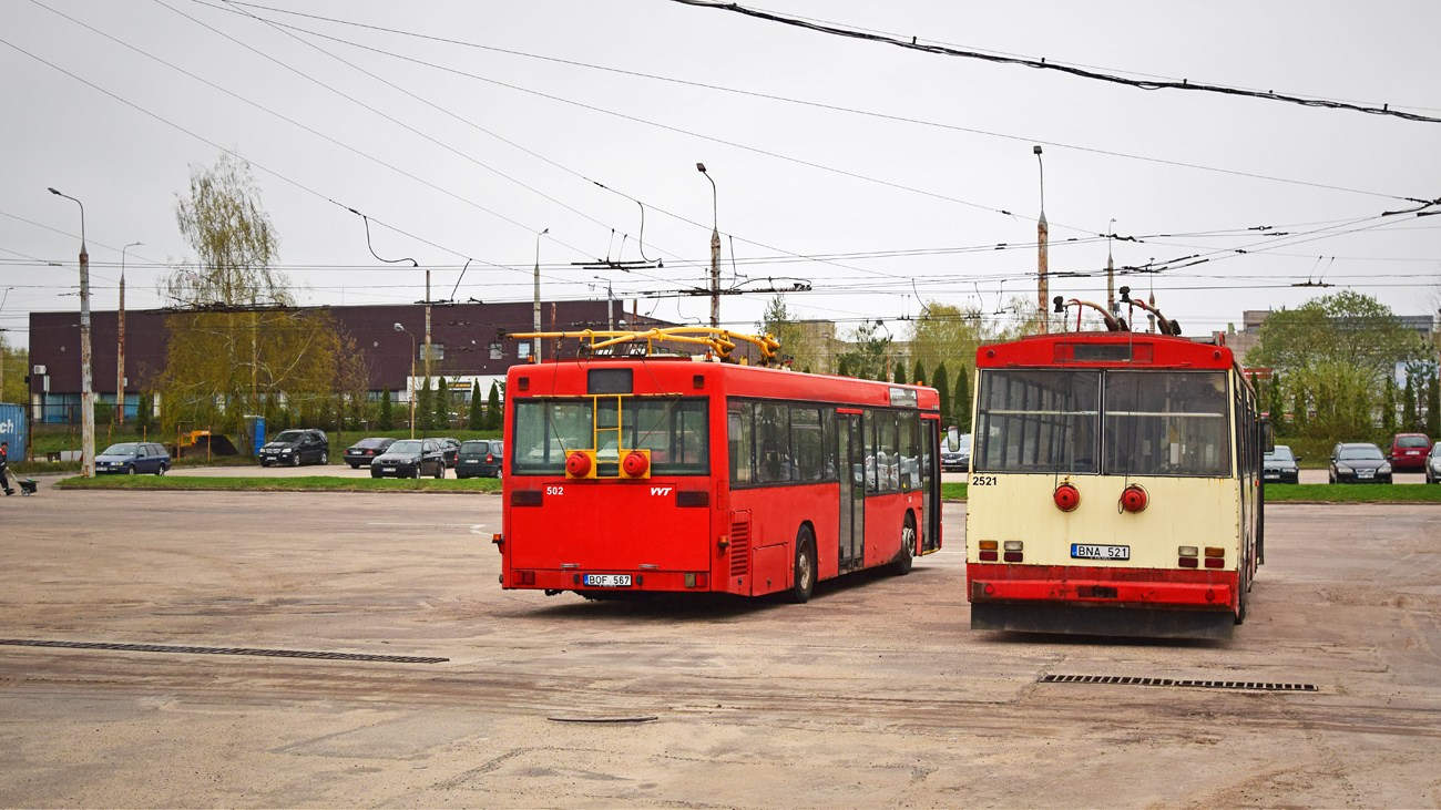 Вильнюс, Škoda 14Tr02/6 № 2521; Вильнюс — Автобус для очистки контактной сети от обледенения