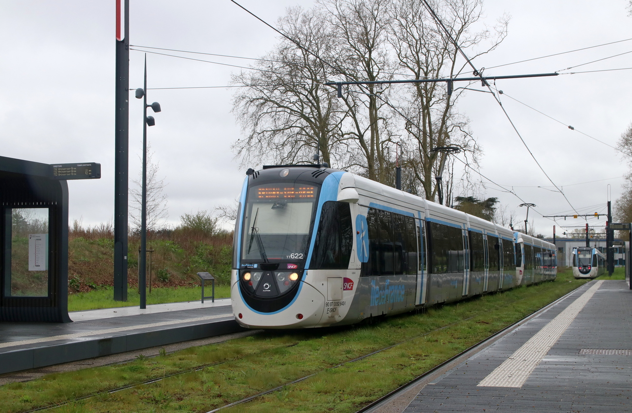 Párizs - Versailles - Yvelines, Alstom Citadis Dualis — TT622; Párizs - Versailles - Yvelines — Tram line T12