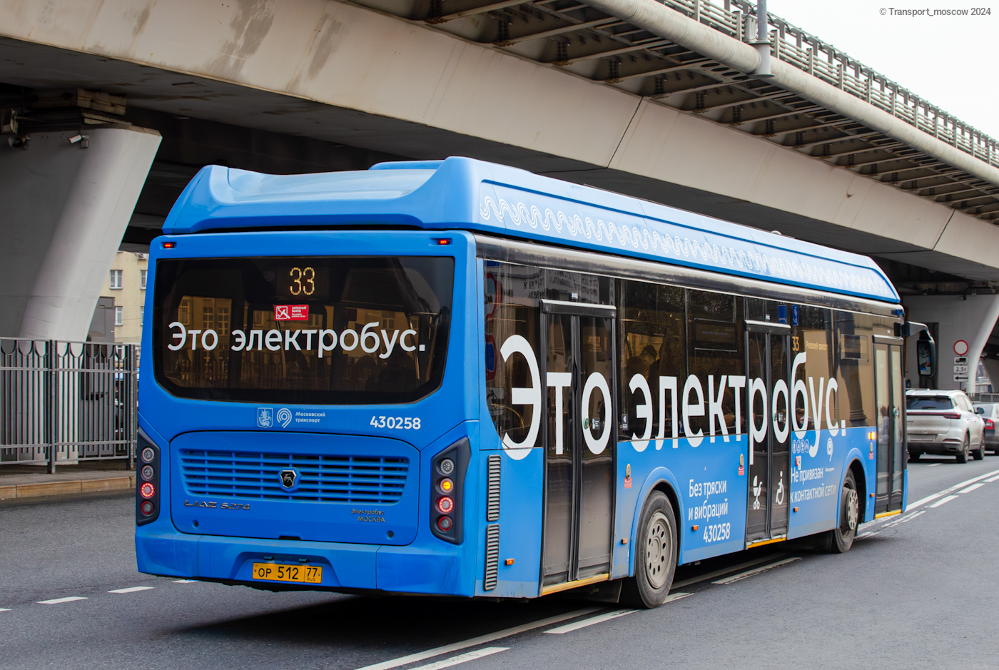 Москва, ЛиАЗ-6274 № 430258