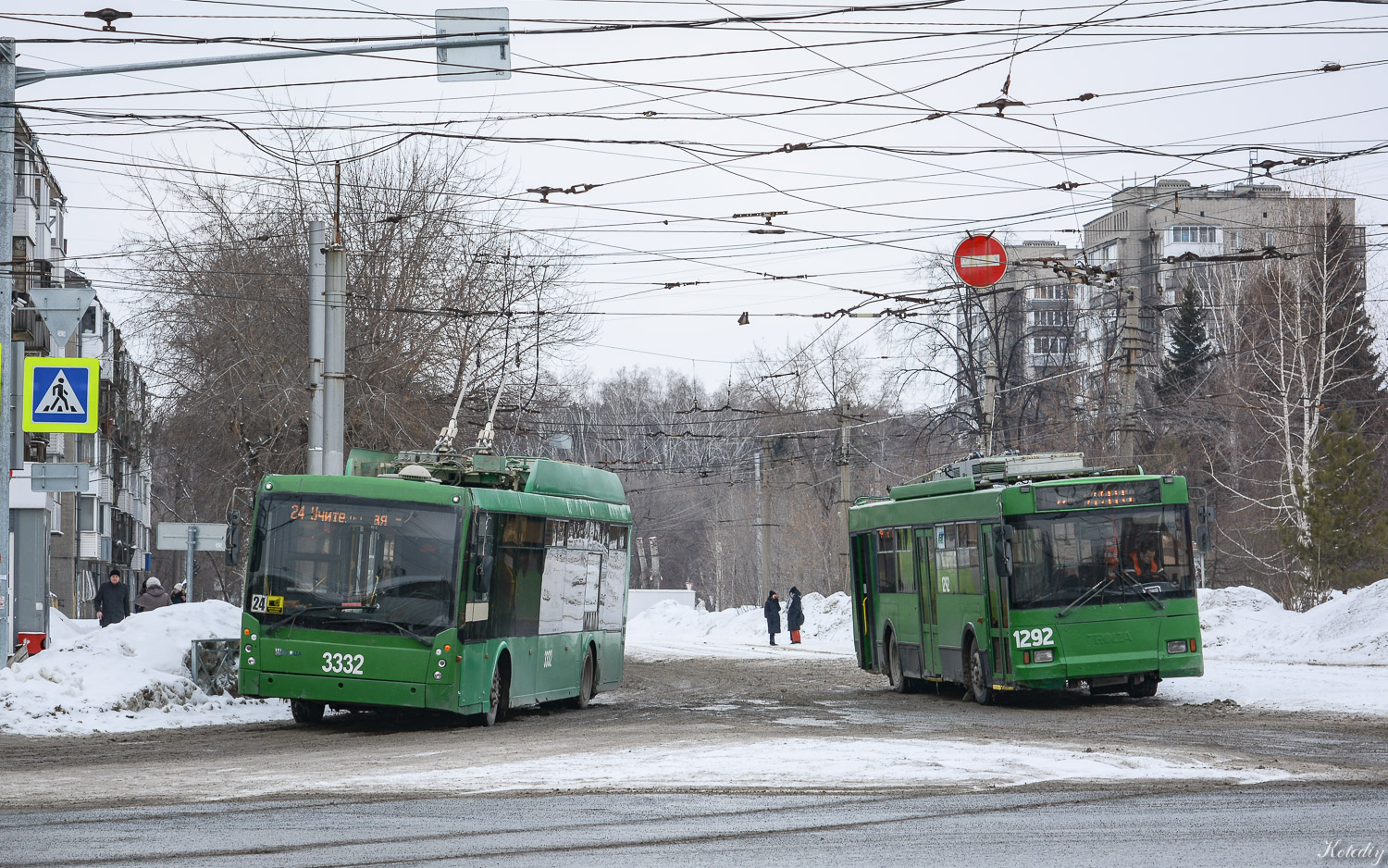Новосибирск, Тролза-5265.00 «Мегаполис» № 3332; Новосибирск, Тролза-5275.05 «Оптима» № 1292