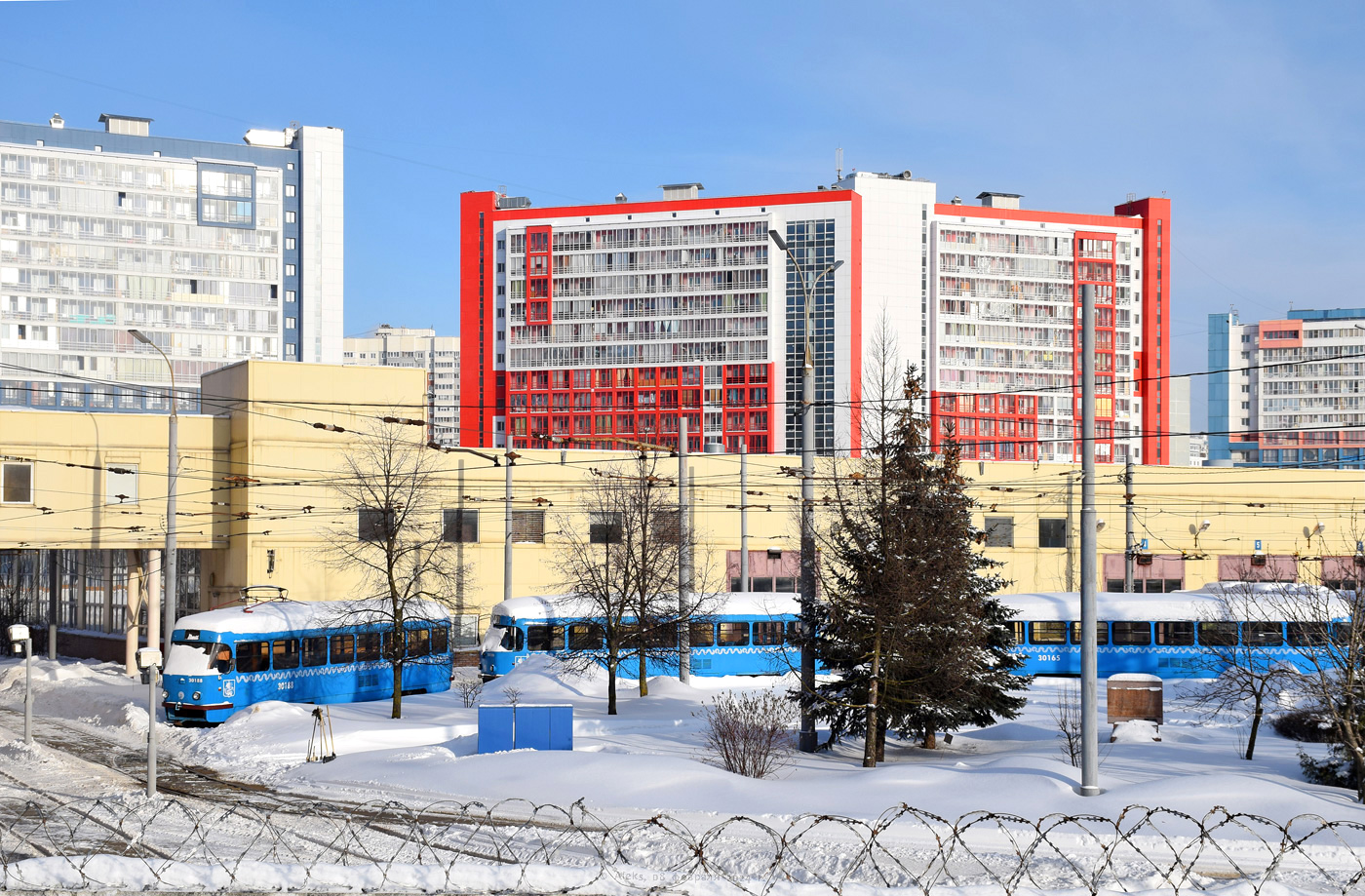 Москва — Трамвайные депо: [3] Краснопресненское. Новая территория в Строгино