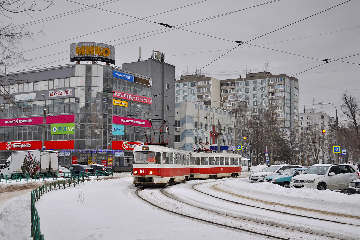 Самара, Tatra T3SU № 840; Самара — Трамвайные линии