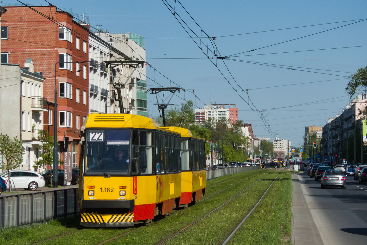 Варшава, Konstal 105Na № 1362