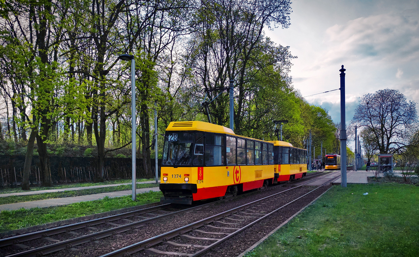 Варшава, Konstal 105Na № 1374