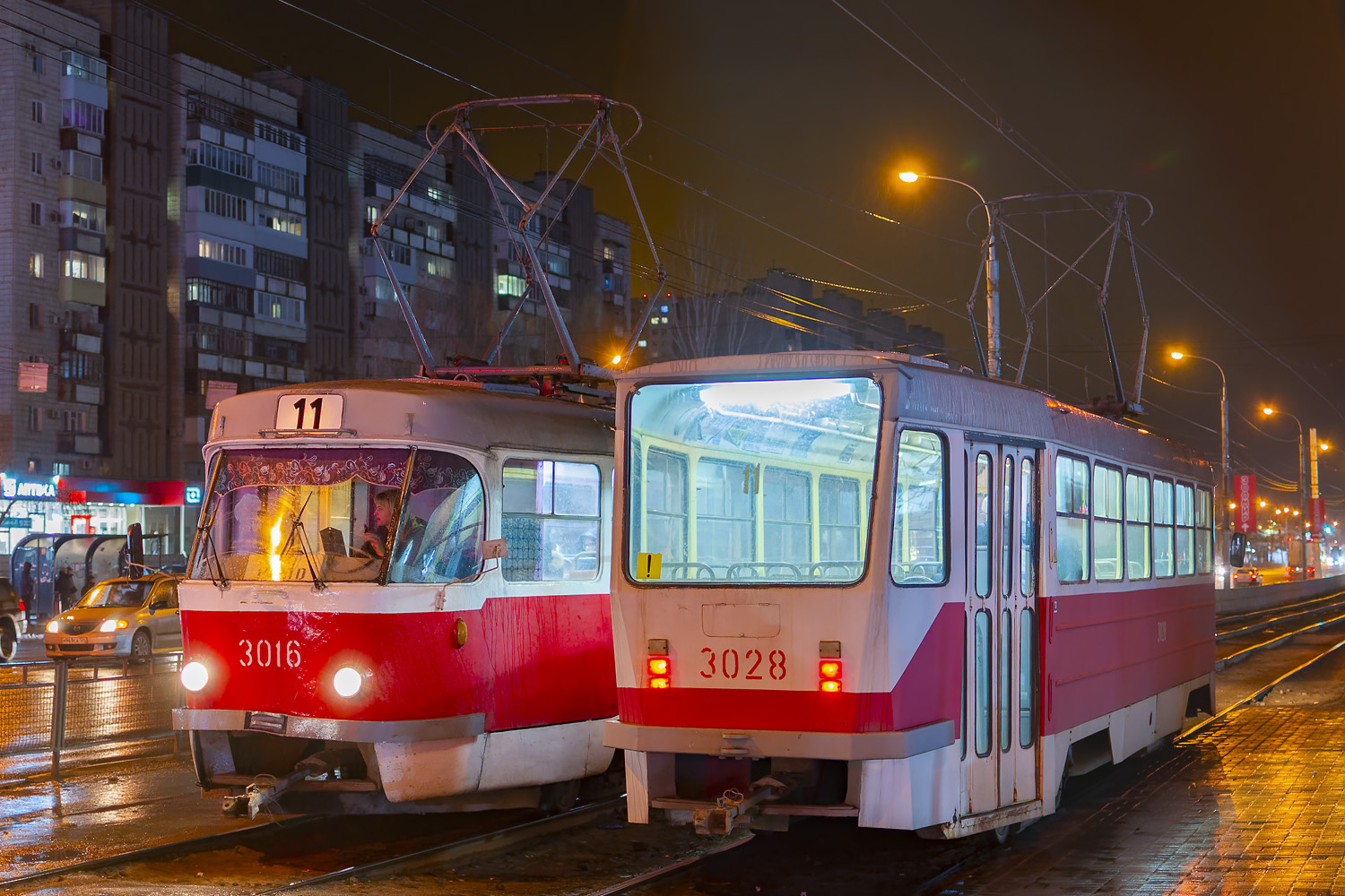 Волгоград, Tatra T3SU мод. ВЗСМ № 3028