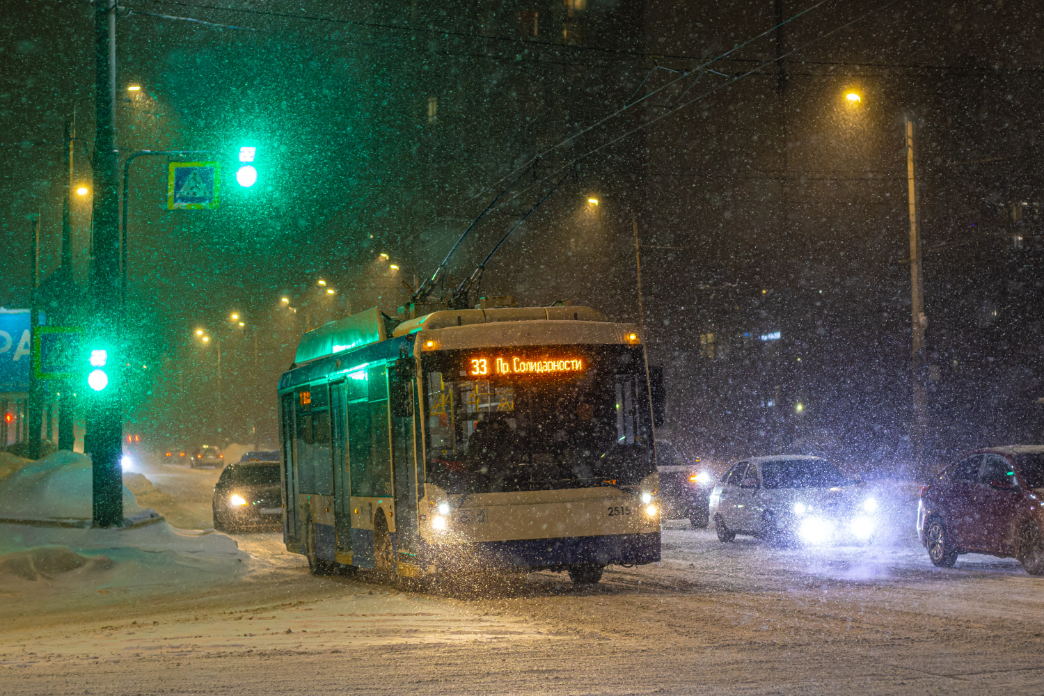 Санкт-Петербург, Тролза-5265.00 «Мегаполис» № 2515; Санкт-Петербург — Разные фотографии