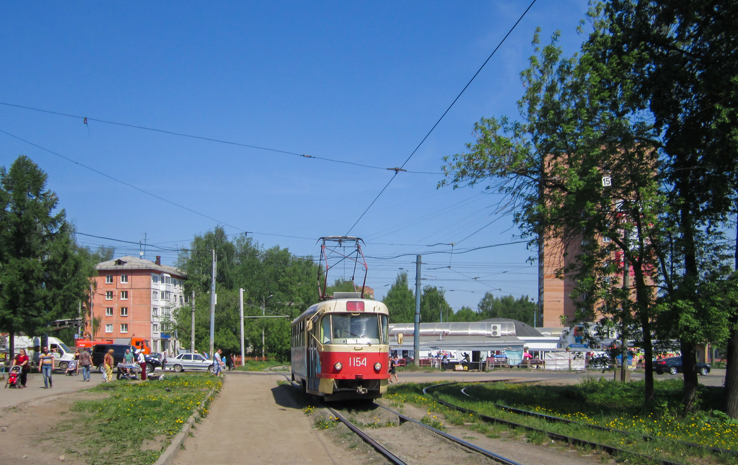 Ижевск, Tatra T3SU (двухдверная) № 1154