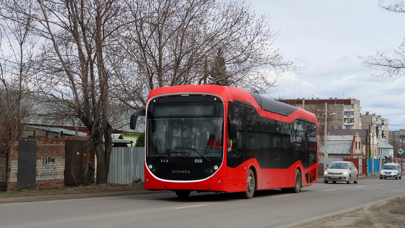 Челябинск, Синара 6254.00 № 059; Челябинск — Движение троллейбусов на автономном ходу