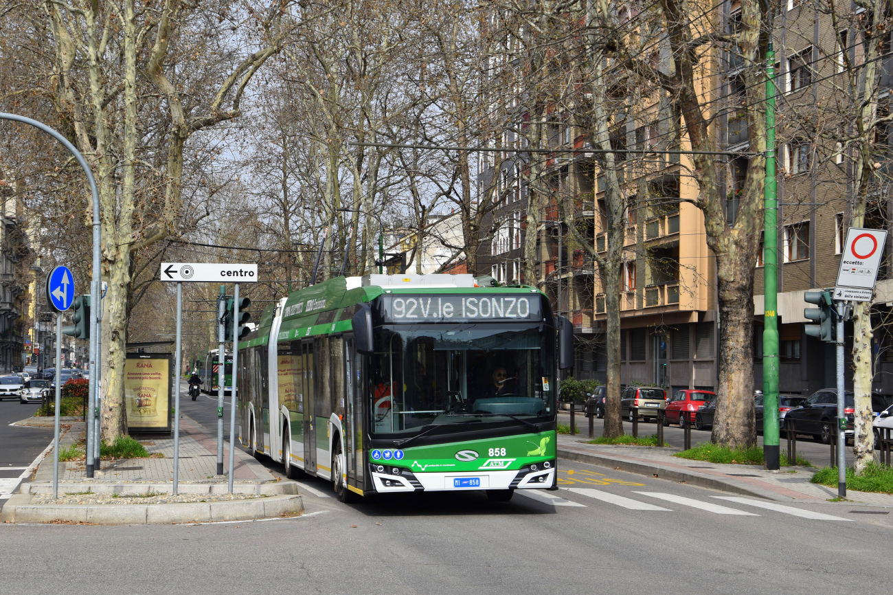 Милан, Solaris Trollino IV 18 Kiepe № 858