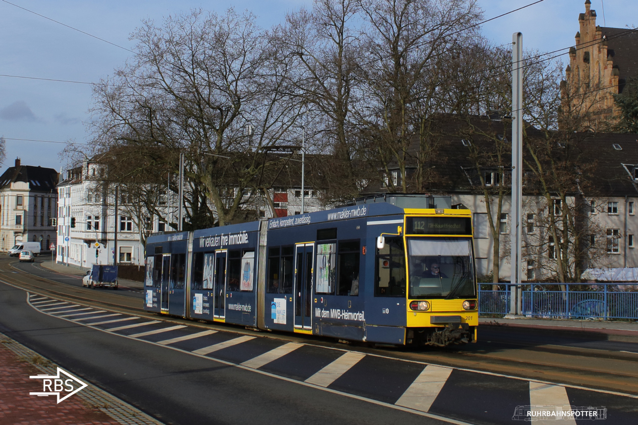 Essen – Mülheim an der Ruhr, Duewag MGT6D № 201