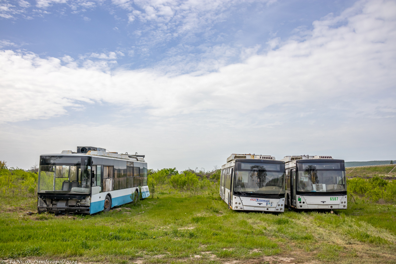 Крымский троллейбус, Богдан Т70115 № 6405; Крымский троллейбус, СВАРЗ-МАЗ-6275 № 6501