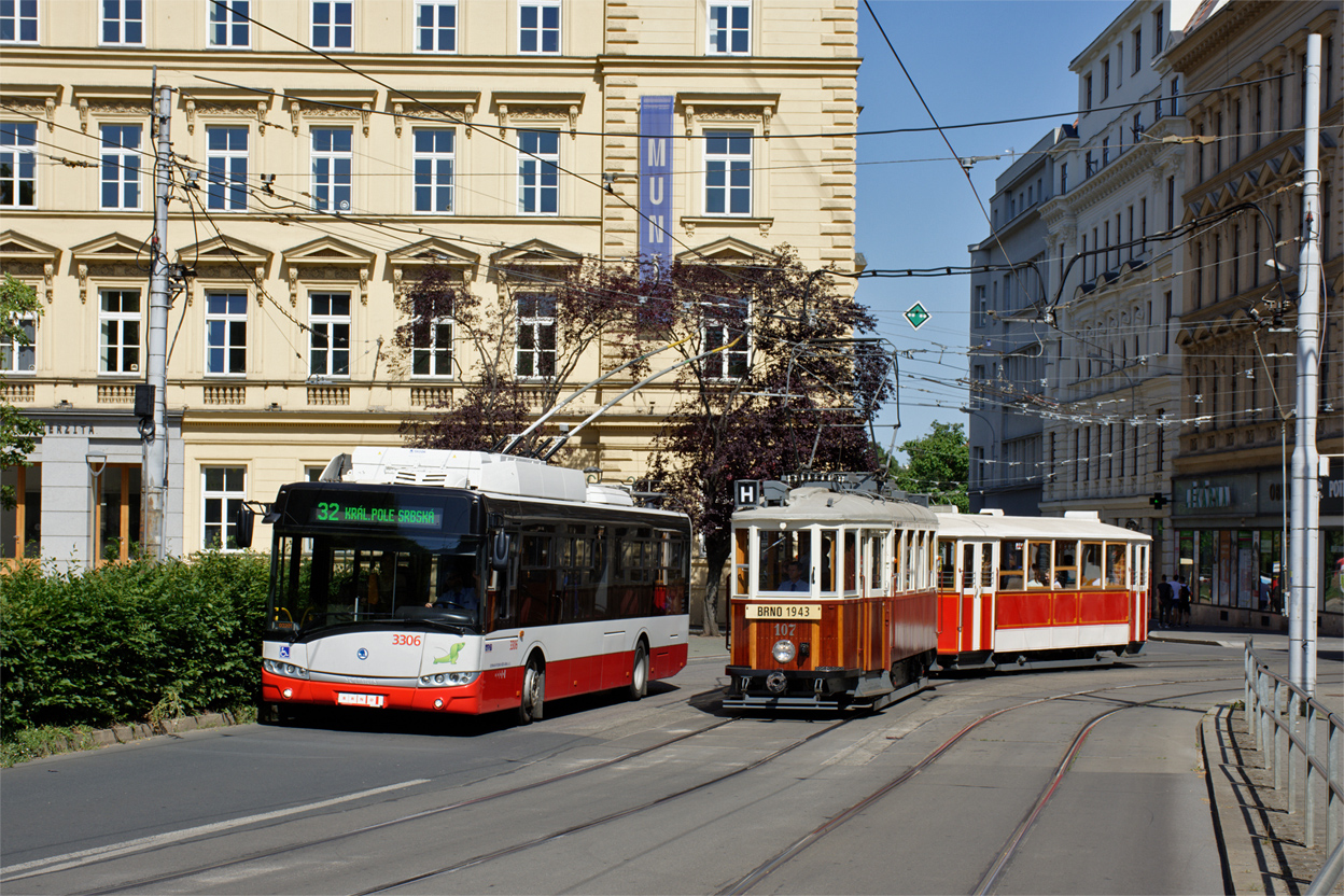 Брно, Škoda 26Tr Solaris III № 3306; Брно, KPS mv6.3 № 107