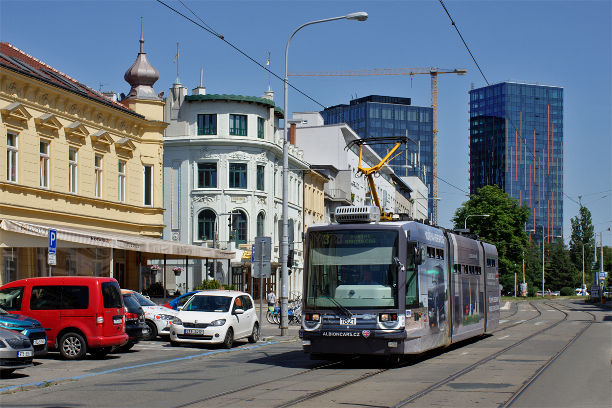 Брно, Škoda 03T7 Anitra № 1821