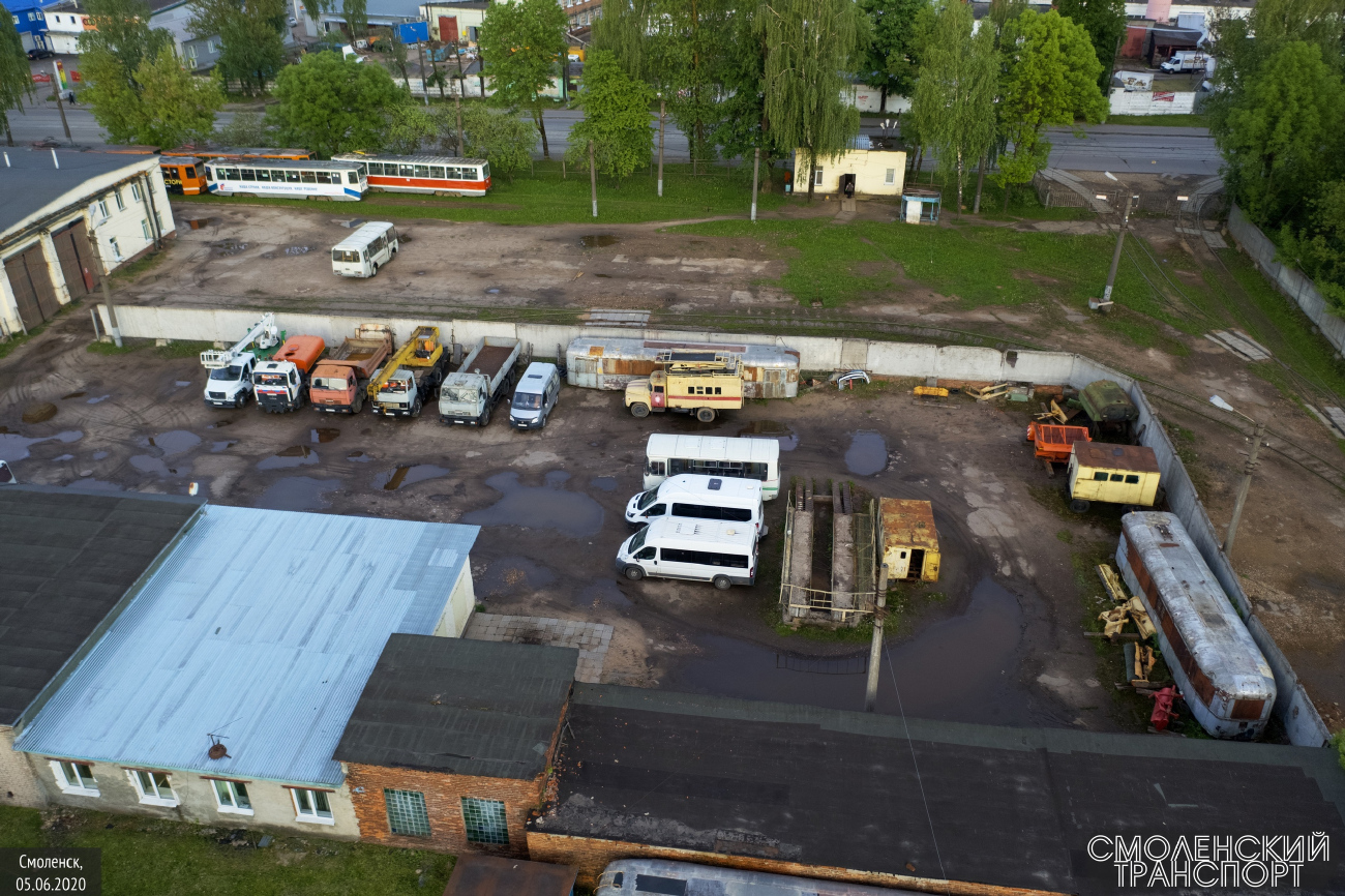 Смоленск, РВЗ-6М2 № 123; Смоленск, РВЗ-6М2 № 108; Смоленск — Нецелевое использование, музейные т/с; Смоленск — Трамвайное депо и служебные линии