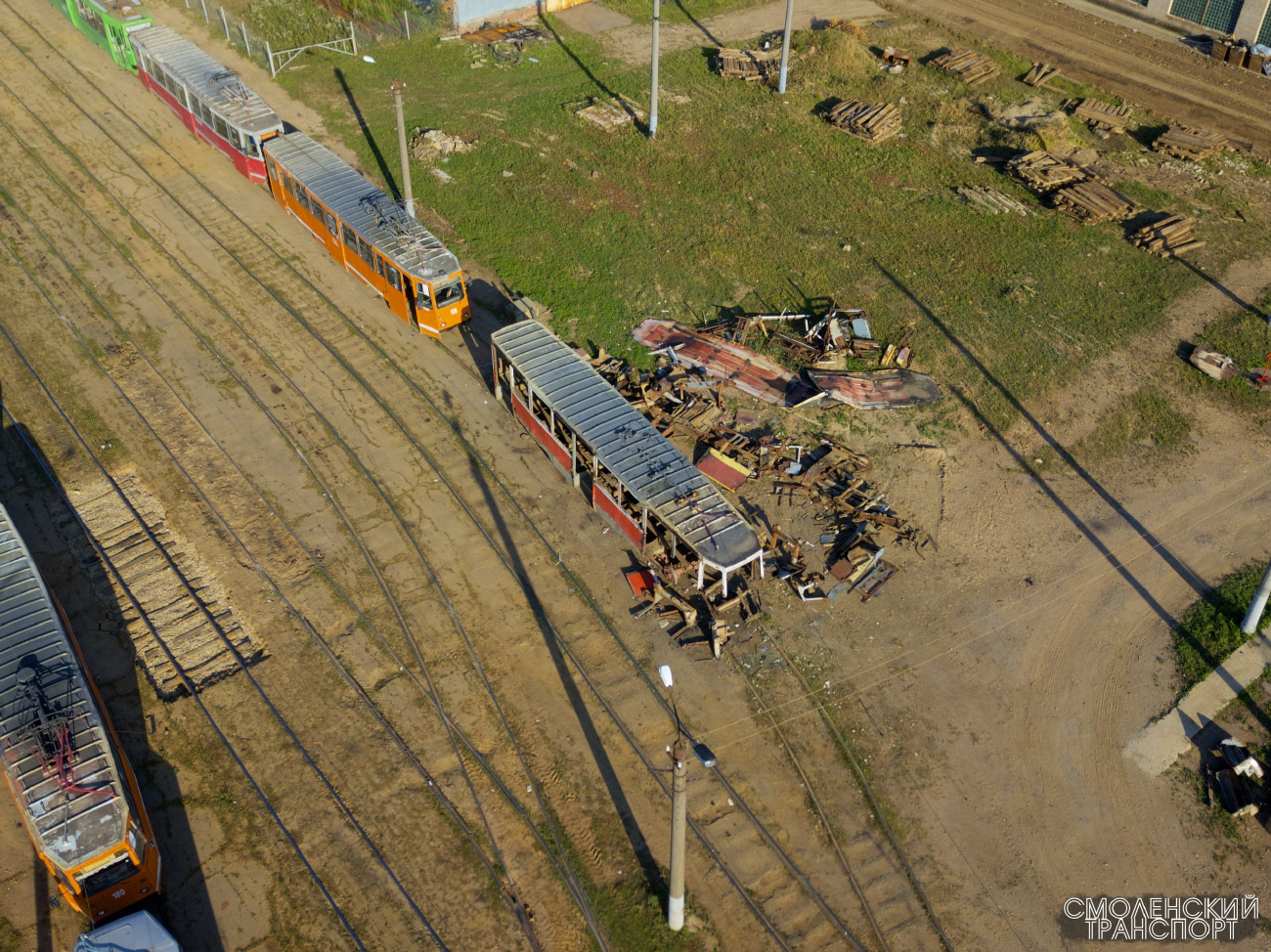 Szmolenszk, 71-605 (KTM-5M3) — 184; Szmolenszk — Tram depot and service lines