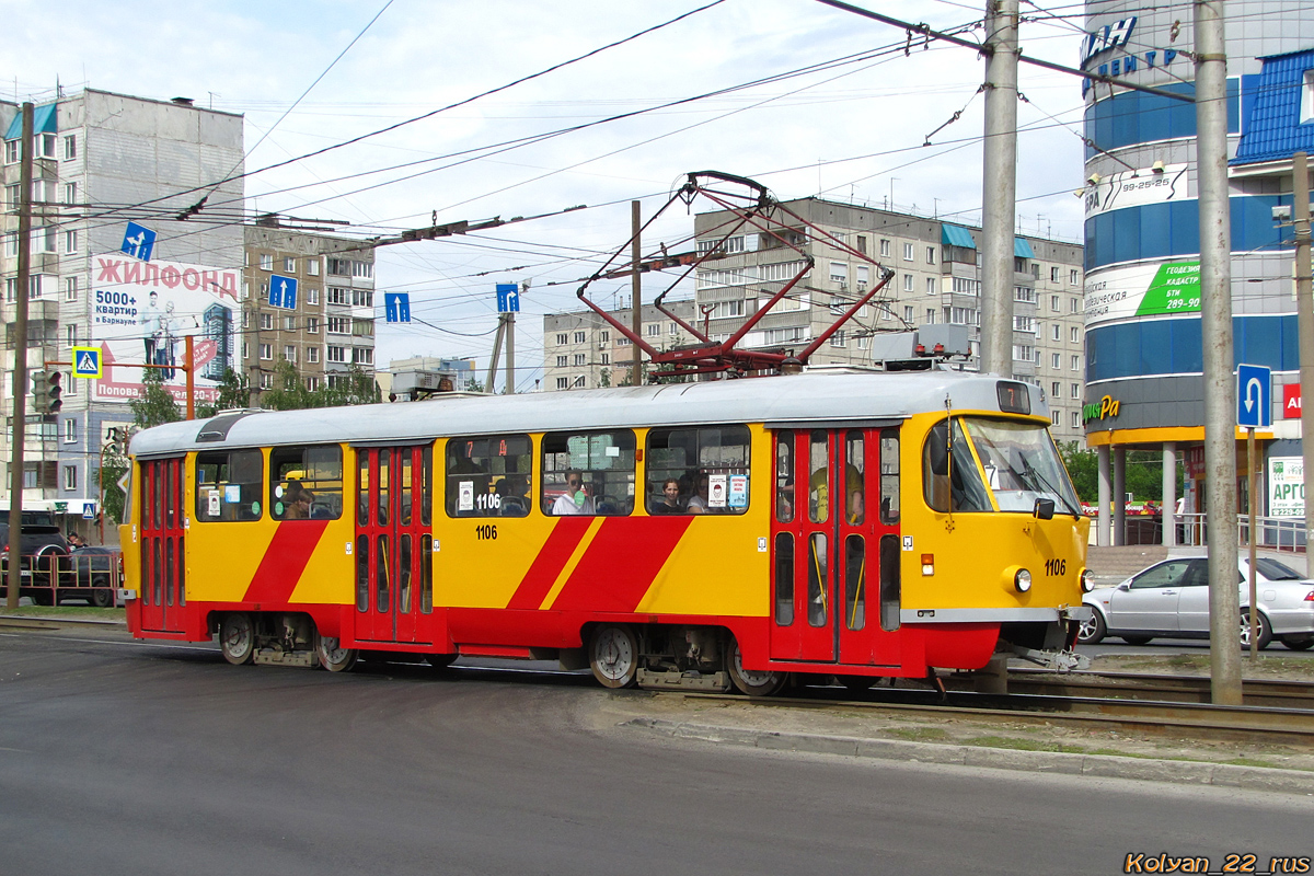Барнаул, Tatra T3SU КВР Барнаул № 1106