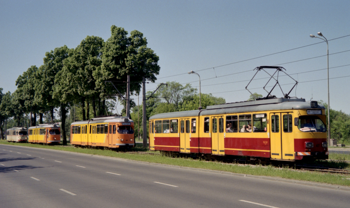 Лодзь, Duewag GT6 № 47; Лодзь — 20 лет вагонов GT6 в Лодзи — 05.06.2010