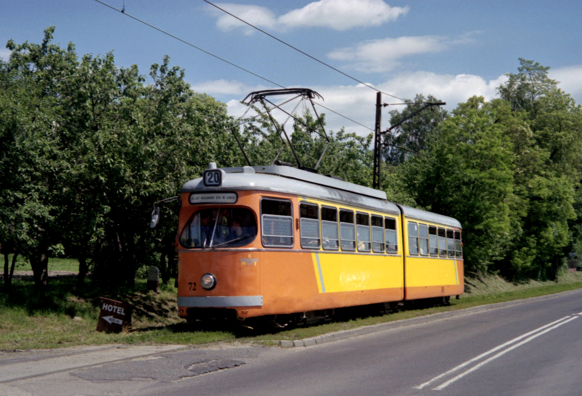 Łódź, Lohner GT6 Nr. 72; Łódź — 20 years of GT6 trams in Łódź — 05.06.2010