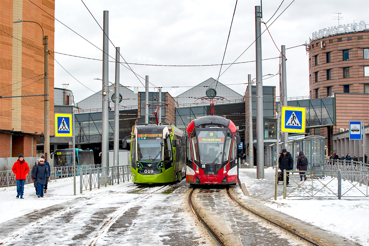 Санкт-Петербург, Stadler B85600M № 019; Санкт-Петербург, 71-932 «Невский» № 7775