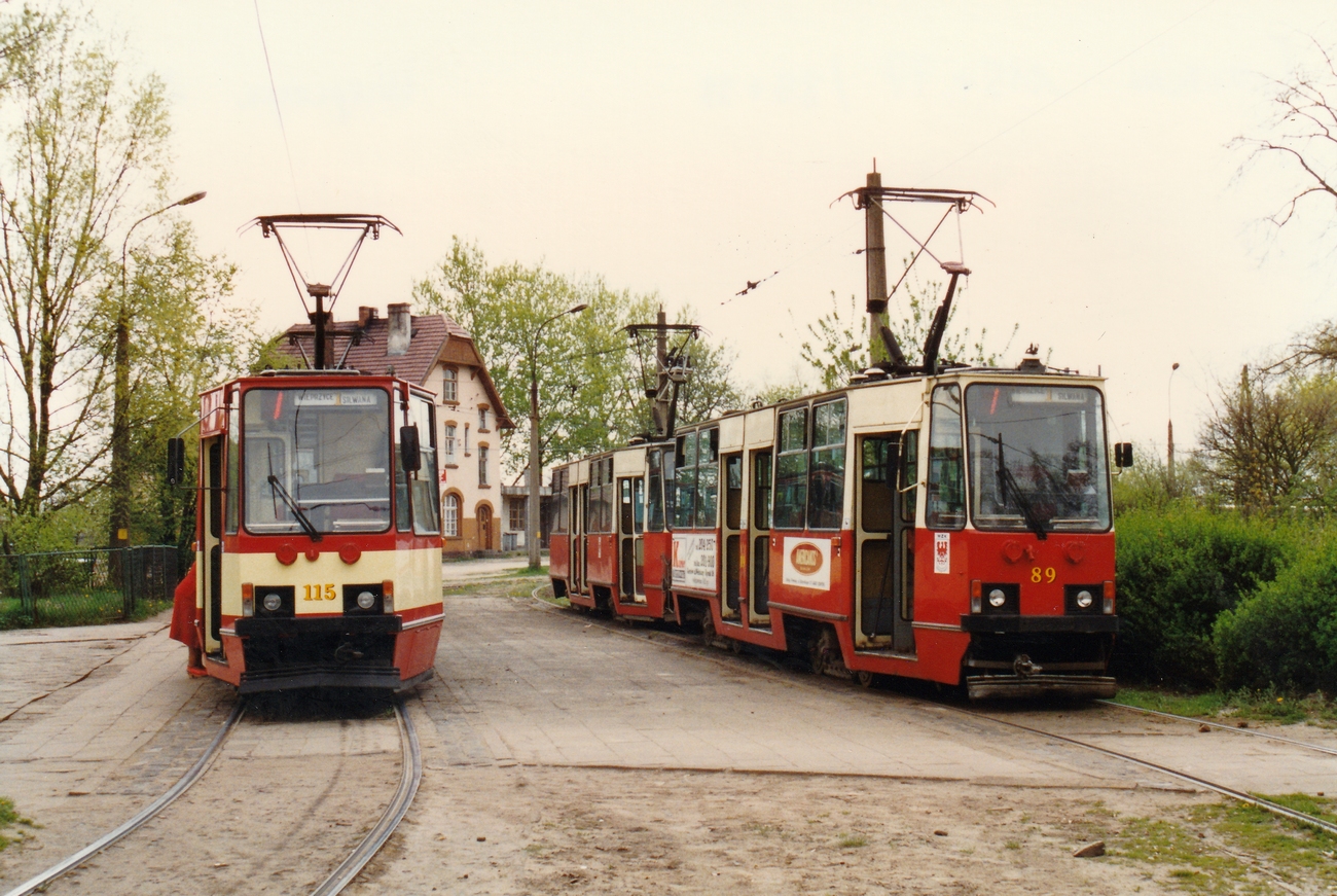 Гожув-Велькопольский, Konstal 105Na № 115; Гожув-Велькопольский, Konstal 105N № 89