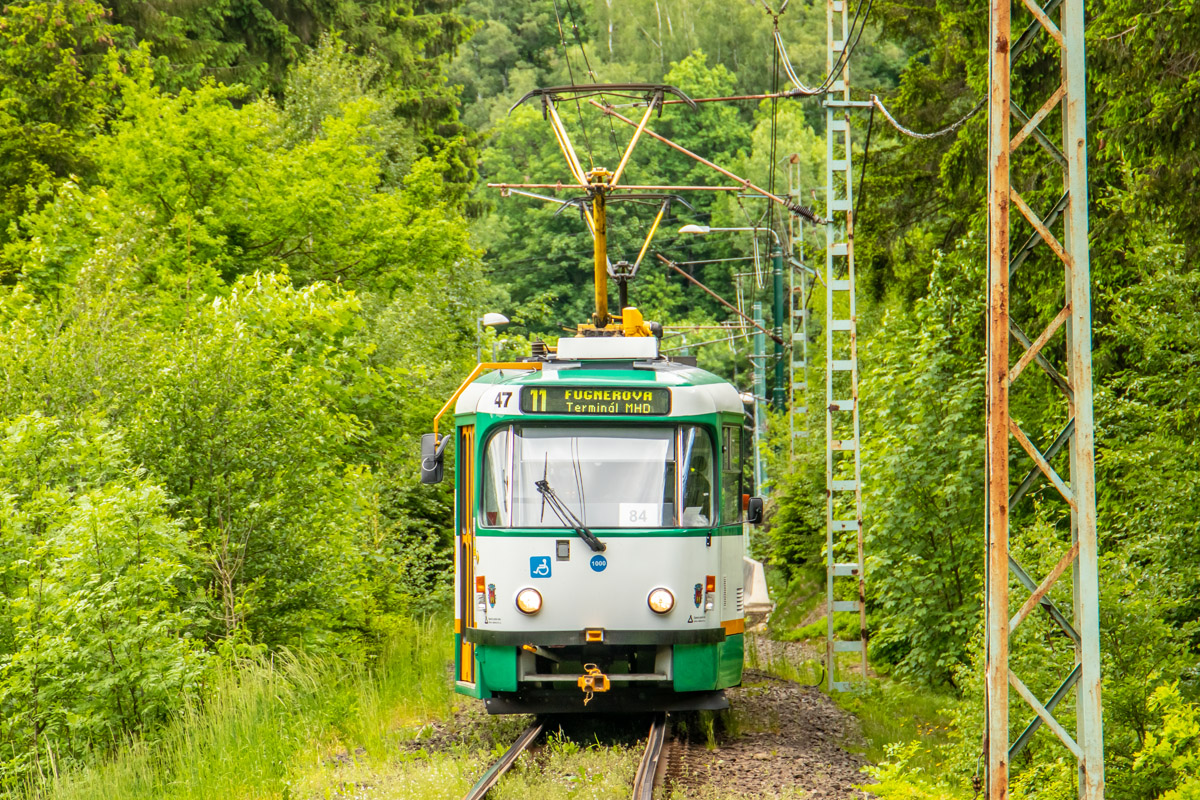Liberec ― Jablonec nad Nisou, Tatra T3R.PLF nr. 47; Liberec ― Jablonec nad Nisou — Last weeks of metre-gauge, 2021