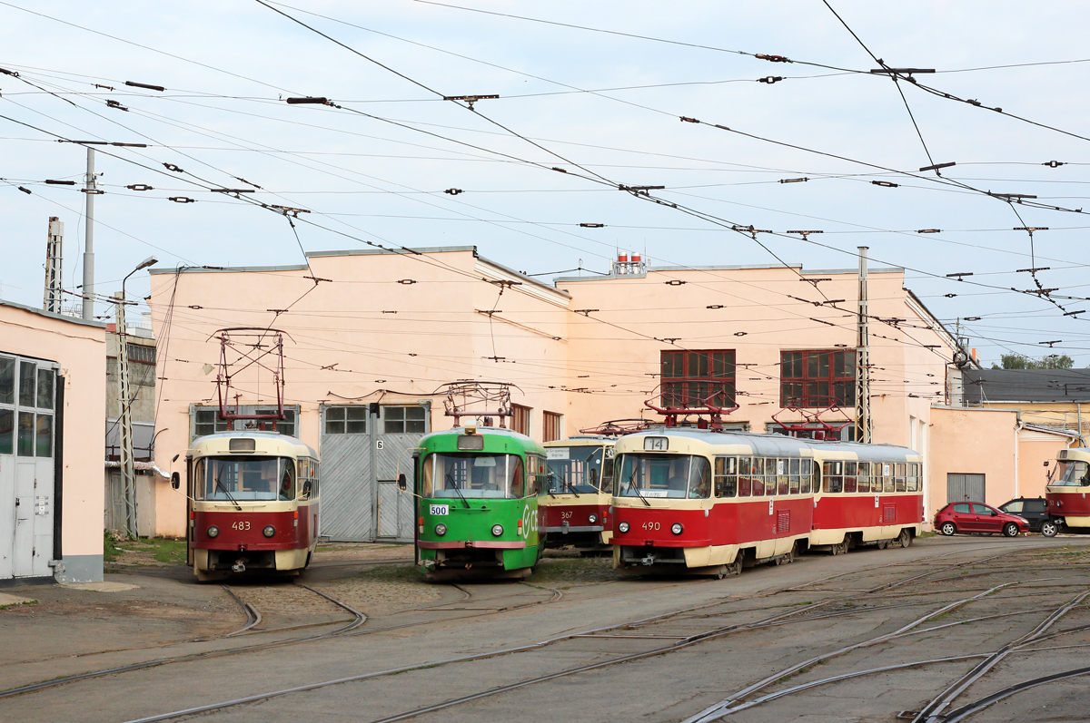 Екатеринбург, Tatra T3SU (двухдверная) № 483; Екатеринбург, Tatra T3SU № 500; Екатеринбург, Tatra T3SU (двухдверная) № 490