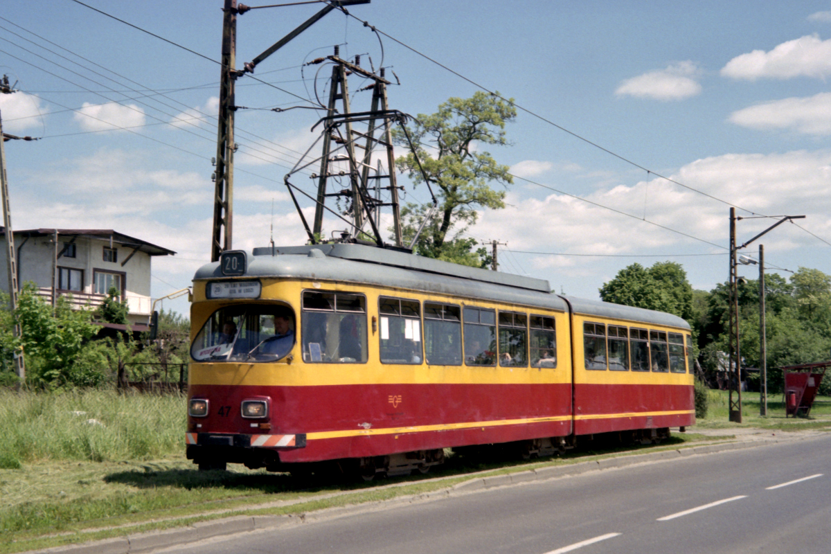 Лодзь, Duewag GT6 № 47; Лодзь — 20 лет вагонов GT6 в Лодзи — 05.06.2010