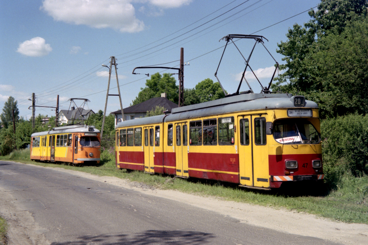 Лодзь, Duewag GT6 № 47; Лодзь — 20 лет вагонов GT6 в Лодзи — 05.06.2010