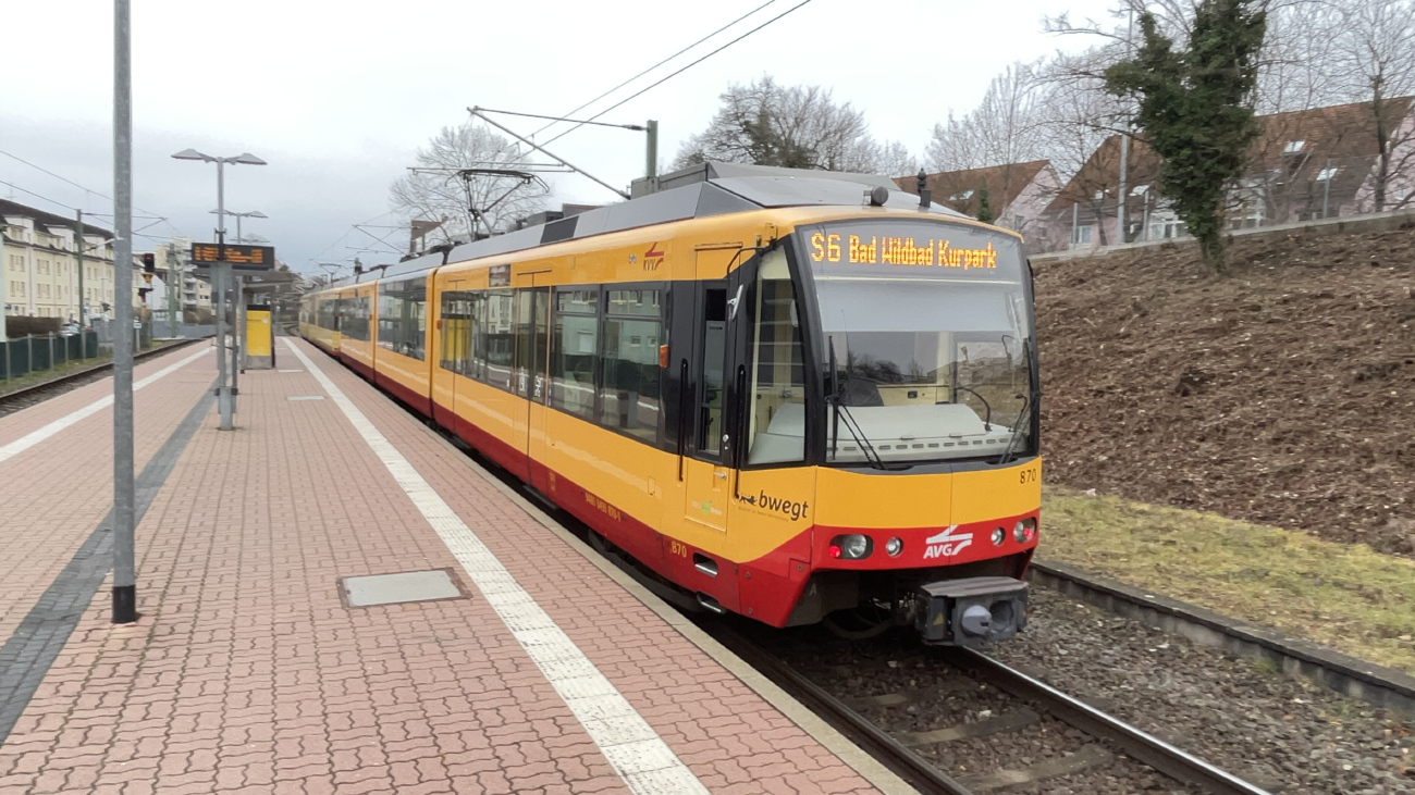 Karlsruhe, Duewag GT8-100D/M-2S № 870 Karlsruhe, Duewag GT8-100D/M-2S № 870