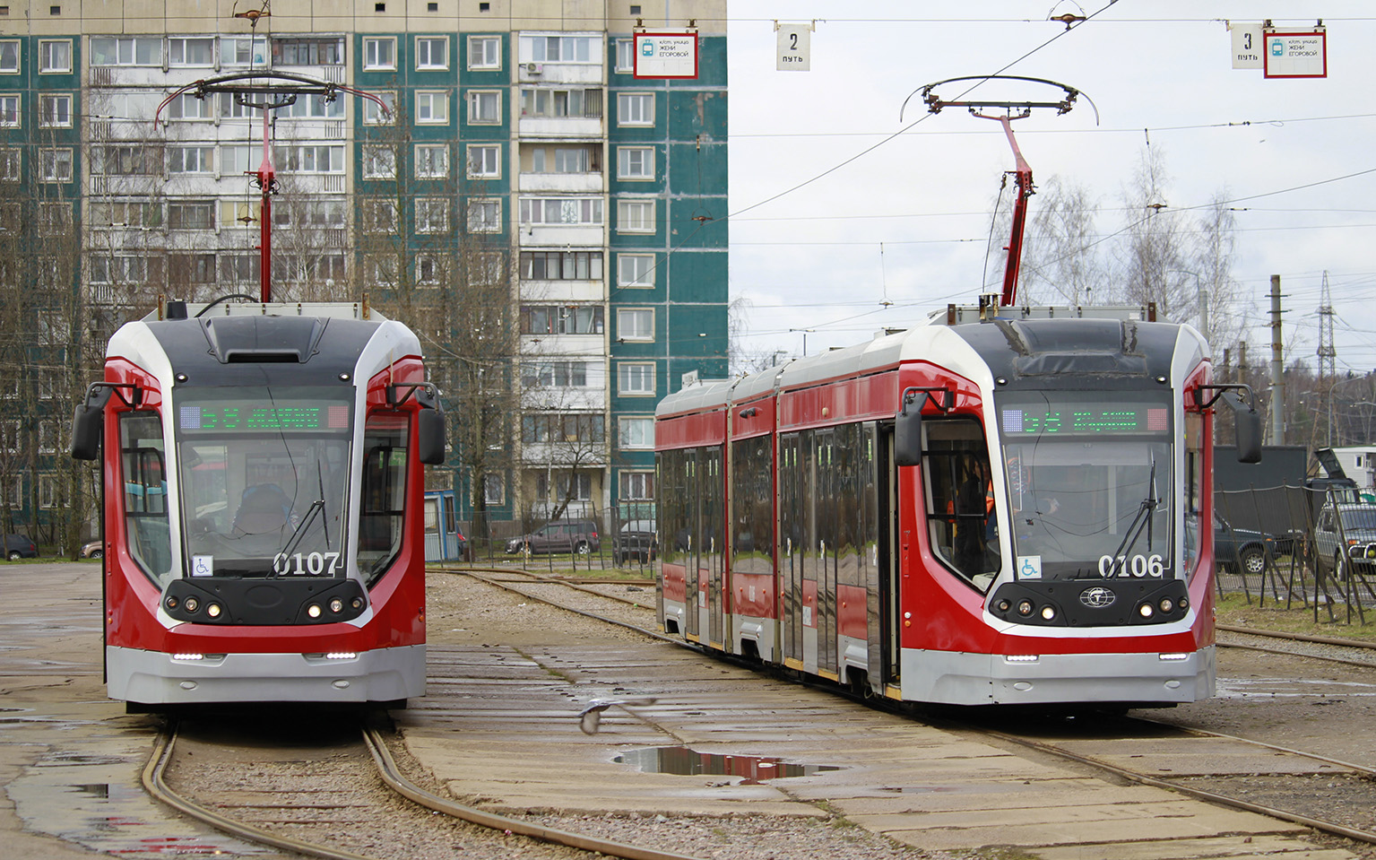 Санкт-Петербург, 71-931 «Витязь» № 0107; Санкт-Петербург, 71-931 «Витязь» № 0106