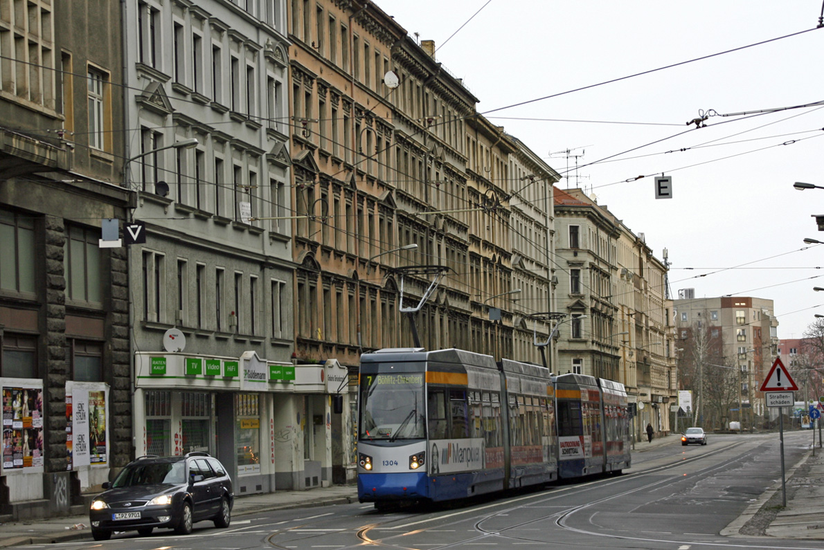 Leipzig, Leoliner Fahrzeug-Bau Leipzig NGTW6L Nr. 1304