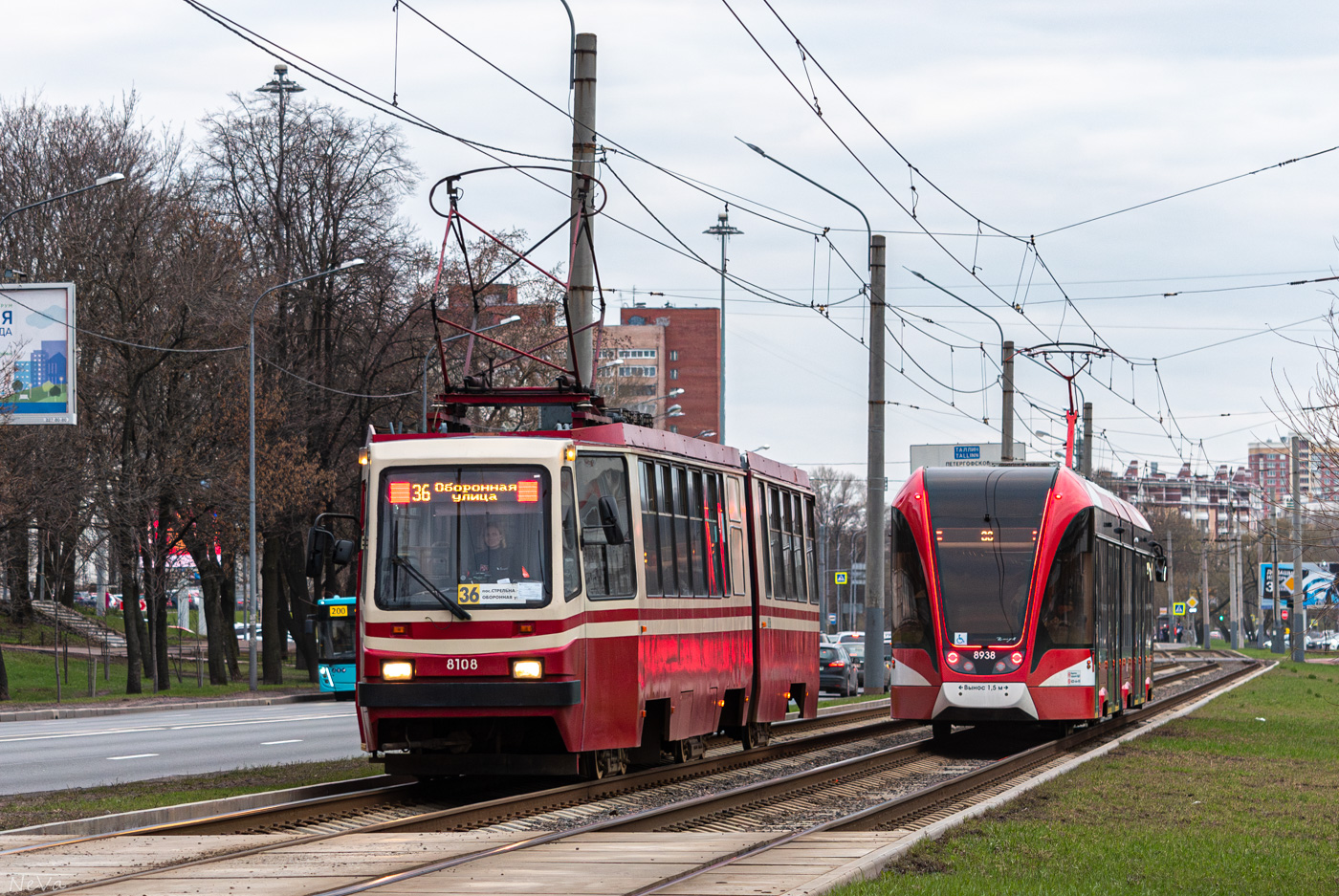Санкт-Петербург, 71-147К (ЛВС-97К) № 8108; Санкт-Петербург, 71-931М «Витязь-М» № 8938