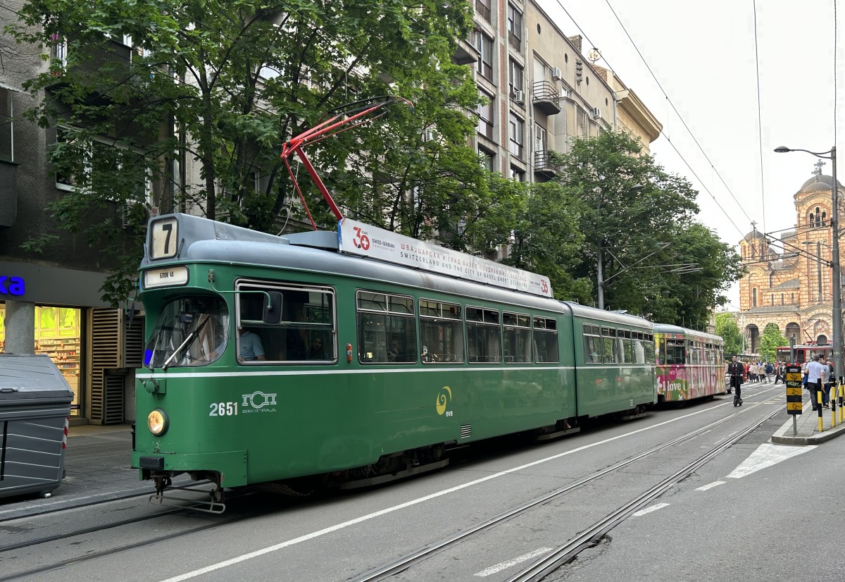 Белград, Duewag GT6 № 80651 (2651)