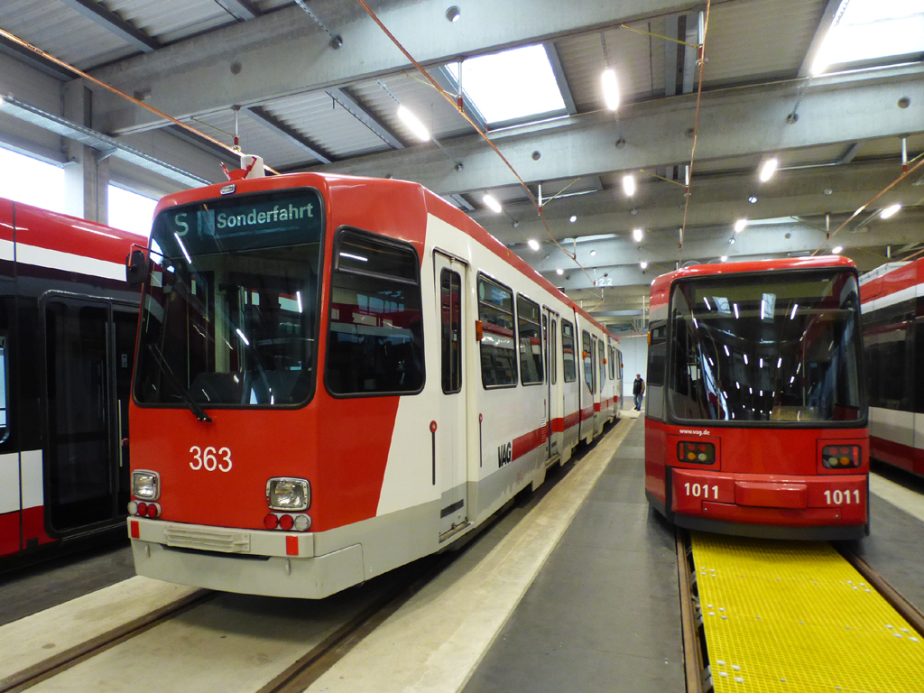Нюрнберг, MAN/Duewag N8S-NF № 363; Нюрнберг, AEG GT6N № 1011