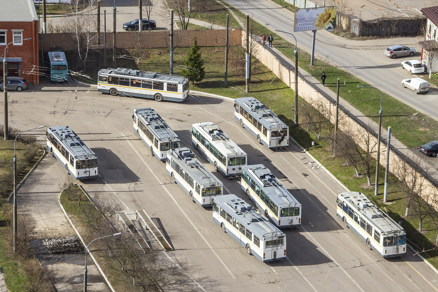 Widnoje, ZiU-682G-017 [G0H] Nr. 11; Widnoje, ZiU-682G-017 [G0H] Nr. 12; Widnoje, Trolza-5275.03 “Optima” Nr. 27; Widnoje, VMZ-5298.00 (VMZ-375) Nr. 20; Widnoje, Trolza-5275.07 “Optima” Nr. 25; Widnoje, ZiU-682G-016 (017) Nr. 14