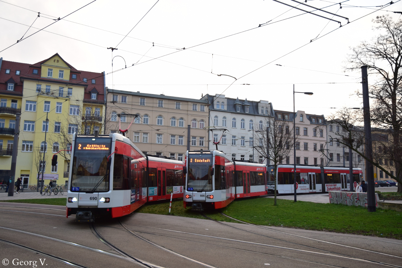 Галле, Bombardier MGT-K № 690; Галле, Bombardier MGT-K № 666