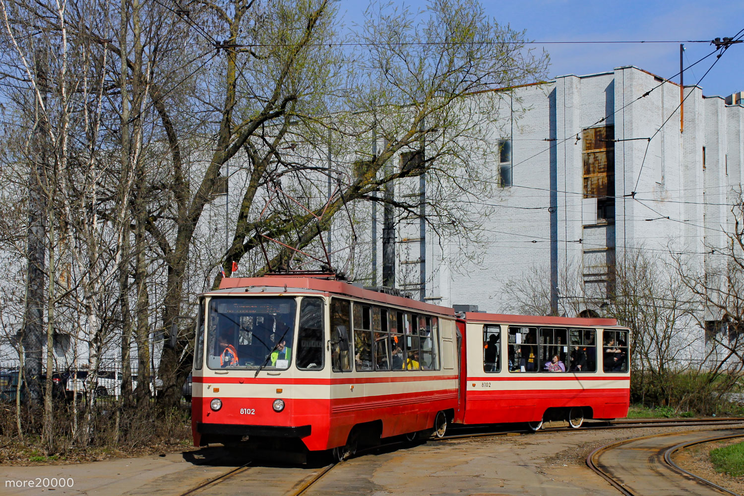 Sankt Petersburg, 71-147K (LVS-97K) Nr. 8102; Sankt Petersburg — Registered trip by tram LVS-97K № 8102 — 28.04.2024