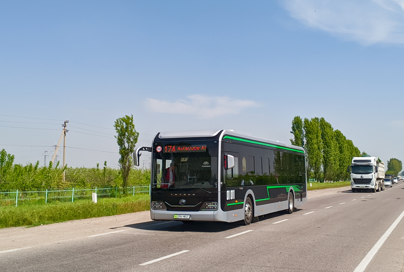 Ташкент, Yutong ZK6126BEVG № 01011