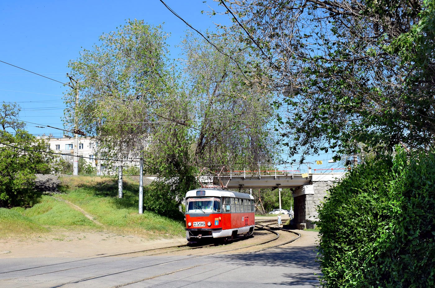 Волгоград, Tatra T3SU (двухдверная) № 2596